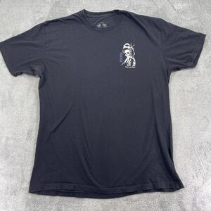 Riot Society Skeleton Geisha T Shirt Men XL Black Cotton Graphic Print Crew Neck